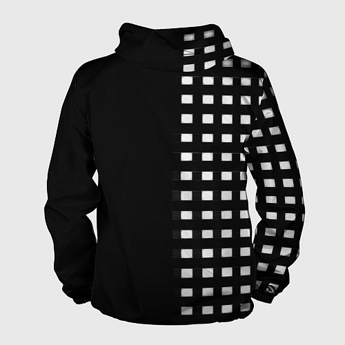 Мужская ветровка Real Madrid клетка / 3D-Белый – фото 2