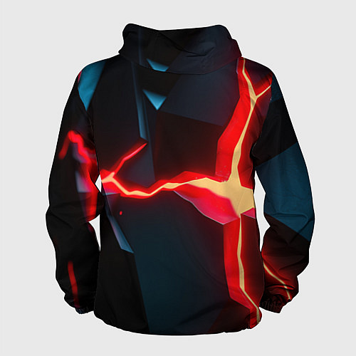 Мужская ветровка Neon orange / 3D-Белый – фото 2