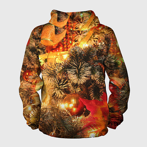 Мужская ветровка Атмосфера Рождества / 3D-Белый – фото 2