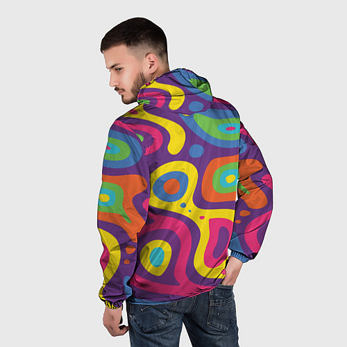 Мужская ветровка Abstract tac / 3D-Черный – фото 4