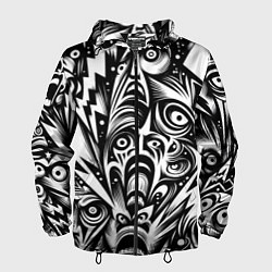 Мужская ветровка Lightnings and faces - ai art fantasy