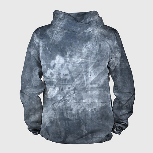 Мужская ветровка Абстракция - gray-blue / 3D-Белый – фото 2