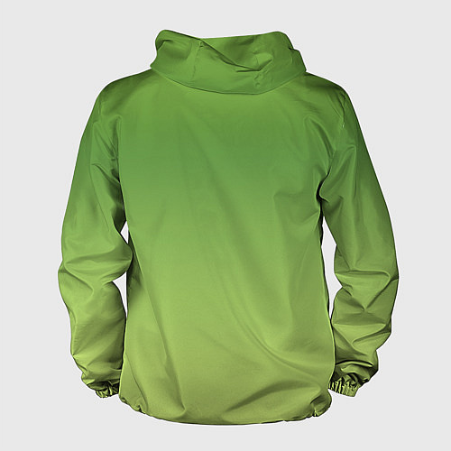 Мужская ветровка Color green yellow / 3D-Белый – фото 2