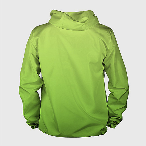 Мужская ветровка Color lime green / 3D-Белый – фото 2