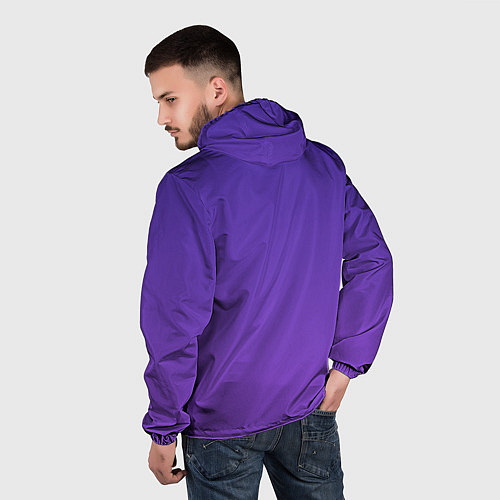 Мужская ветровка The color is purple / 3D-Черный – фото 4