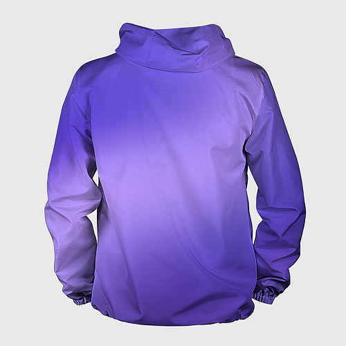 Мужская ветровка Color purple gradient / 3D-Белый – фото 2