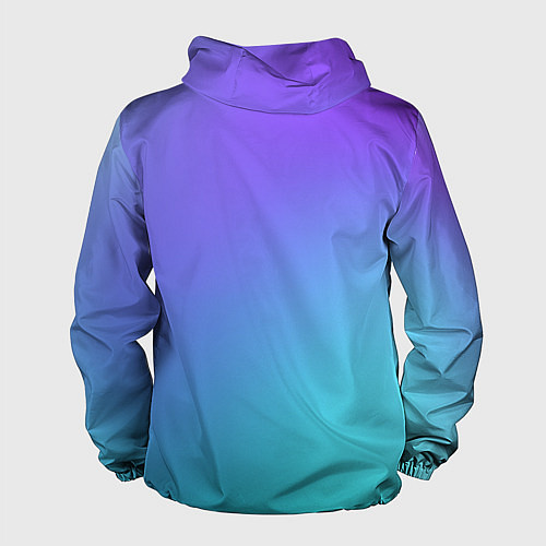 Мужская ветровка Color multi-colored gradient / 3D-Белый – фото 2