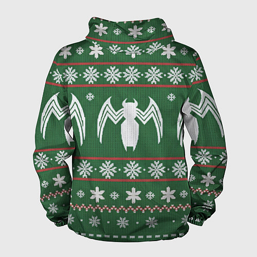 Мужская ветровка Рождественский свитер Венома / 3D-Белый – фото 2
