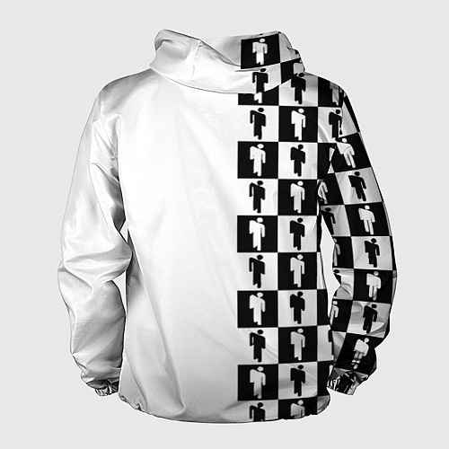 Мужская ветровка Ювентус паттерн люди / 3D-Белый – фото 2