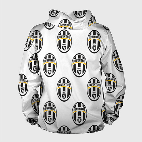 Мужская ветровка Juventus Pattern / 3D-Белый – фото 2