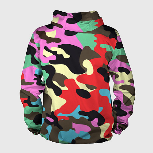 Мужская ветровка Яркий камуфляж / 3D-Белый – фото 2