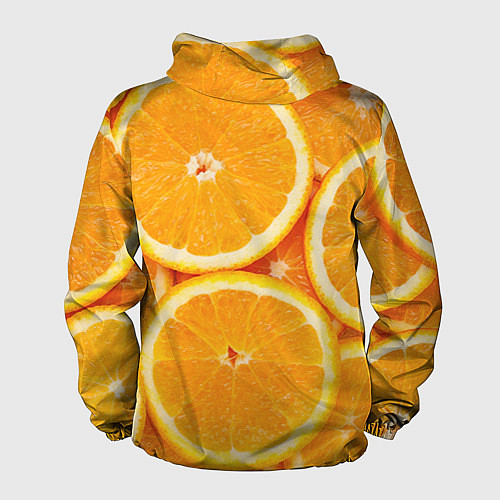 Мужская ветровка Апельсин / 3D-Белый – фото 2