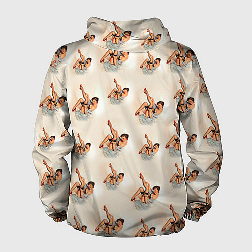 Мужская ветровка Ножки / 3D-Белый – фото 2