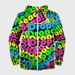 Ветровка с капюшоном мужская Drop Dead: Acid Pattern, цвет: 3D-белый