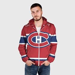 Ветровка с капюшоном мужская Montreal Canadiens, цвет: 3D-белый — фото 2