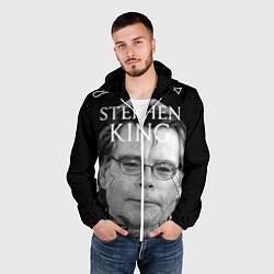 Ветровка с капюшоном мужская Stephen King, цвет: 3D-белый — фото 2