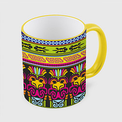 Кружка 3D Мексика, цвет: 3D-желтый кант