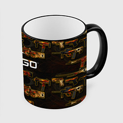 Кружка 3D Counter-Strike Global Offensive, цвет: 3D-черный кант