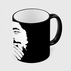 Кружка 3D Че Гевара, цвет: 3D-черный кант