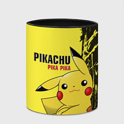 Кружка 3D Pikachu Pika Pika, цвет: 3D-белый + черный — фото 2