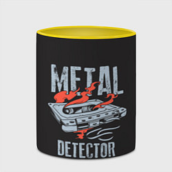 Кружка 3D Metal Detector, цвет: 3D-белый + желтый — фото 2