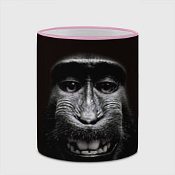 Кружка 3D Улыбка обезьяны, цвет: 3D-розовый кант — фото 2