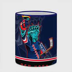 Кружка 3D New York Rangers, цвет: 3D-синий кант — фото 2