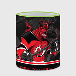 Кружка 3D New Jersey Devils, цвет: 3D-светло-зеленый кант — фото 2