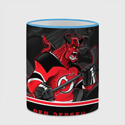 Кружка 3D New Jersey Devils, цвет: 3D-небесно-голубой кант — фото 2