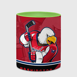 Кружка 3D Washington Capitals, цвет: 3D-белый + светло-зеленый — фото 2