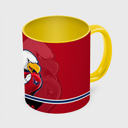 Кружка 3D Washington Capitals, цвет: 3D-белый + желтый