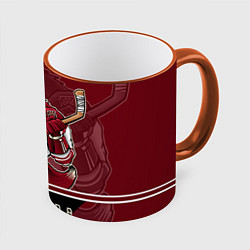 Кружка 3D Arizona Coyotes, цвет: 3D-оранжевый кант