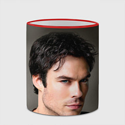 Кружка 3D Ian Somerhalder, цвет: 3D-красный кант — фото 2