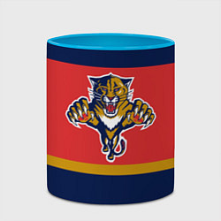 Кружка 3D Florida Panthers, цвет: 3D-белый + небесно-голубой — фото 2