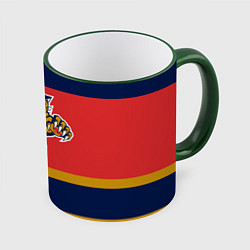 Кружка 3D Florida Panthers, цвет: 3D-зеленый кант