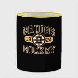Кружка 3D Boston Bruins: Est.1924, цвет: 3D-желтый кант — фото 2