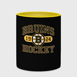 Кружка 3D Boston Bruins: Est.1924, цвет: 3D-белый + желтый — фото 2