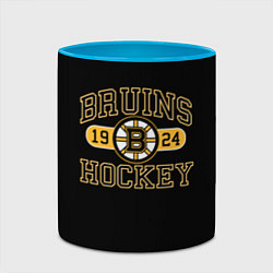 Кружка 3D Boston Bruins: Est.1924, цвет: 3D-белый + небесно-голубой — фото 2