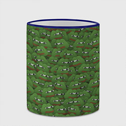 Кружка 3D Грустные лягушки, цвет: 3D-синий кант — фото 2