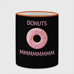 Кружка 3D Donuts, цвет: 3D-оранжевый кант — фото 2