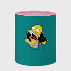 Кружка 3D Alien-Homer, цвет: 3D-белый + розовый — фото 2