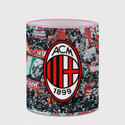 Кружка 3D Milan FC, цвет: 3D-розовый кант — фото 2