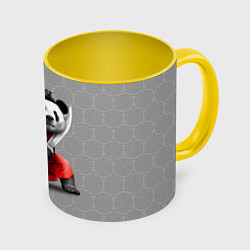 Кружка 3D Master Panda, цвет: 3D-белый + желтый