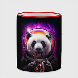Кружка 3D Panda Cosmonaut, цвет: 3D-красный кант — фото 2