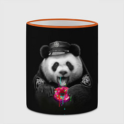 Кружка 3D Donut Panda, цвет: 3D-оранжевый кант — фото 2