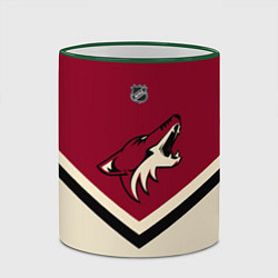 Кружка 3D NHL: Arizona Coyotes, цвет: 3D-зеленый кант — фото 2