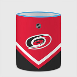 Кружка 3D NHL: Carolina Hurricanes, цвет: 3D-небесно-голубой кант — фото 2