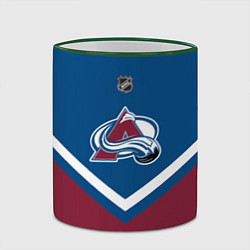 Кружка 3D NHL: Colorado Avalanche, цвет: 3D-зеленый кант — фото 2