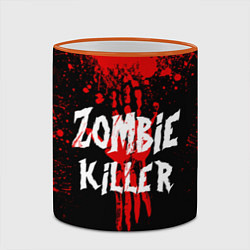 Кружка 3D Zombie Killer, цвет: 3D-оранжевый кант — фото 2