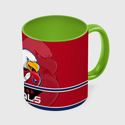 Кружка 3D Washington Capitals, цвет: 3D-белый + светло-зеленый